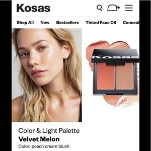 Brand New KOSAS Color & Light Palette Velvet Melon